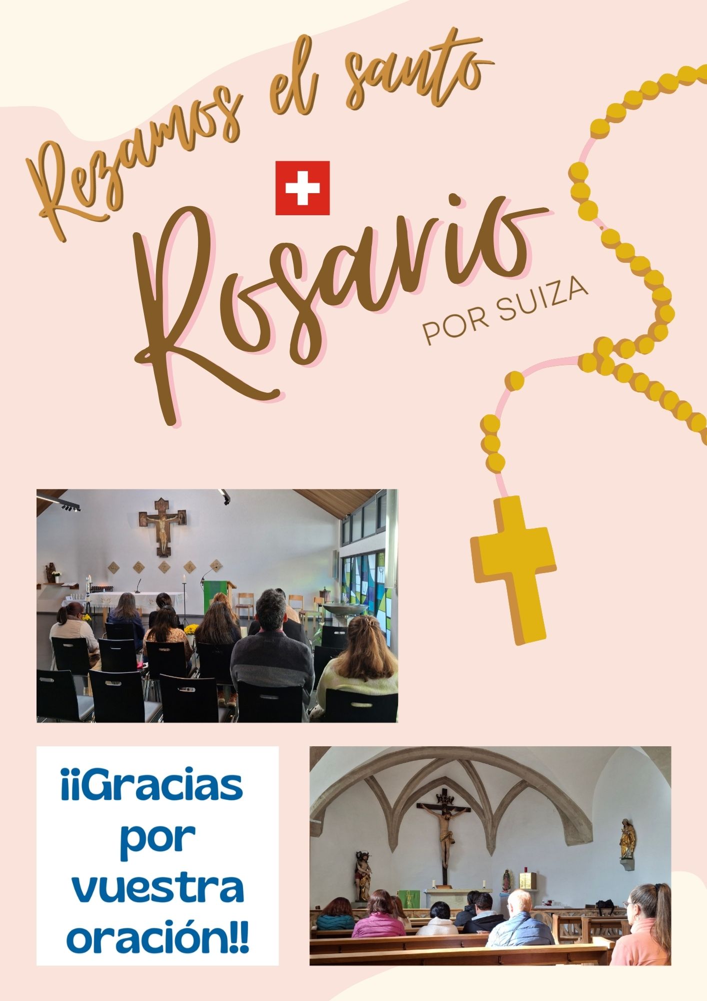 Documento A4 Cuaderno Rezos del Rosario Organico Rosa Pastel