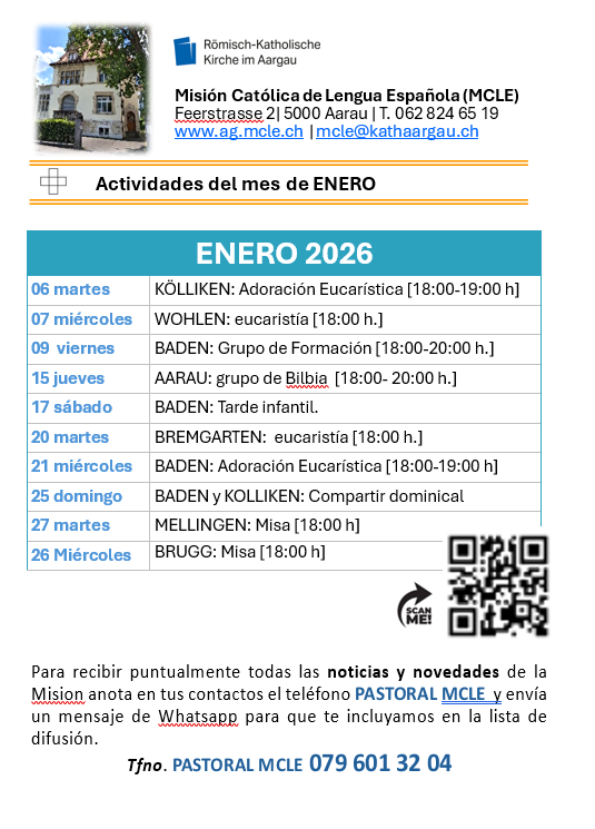 Agenda enero 2026