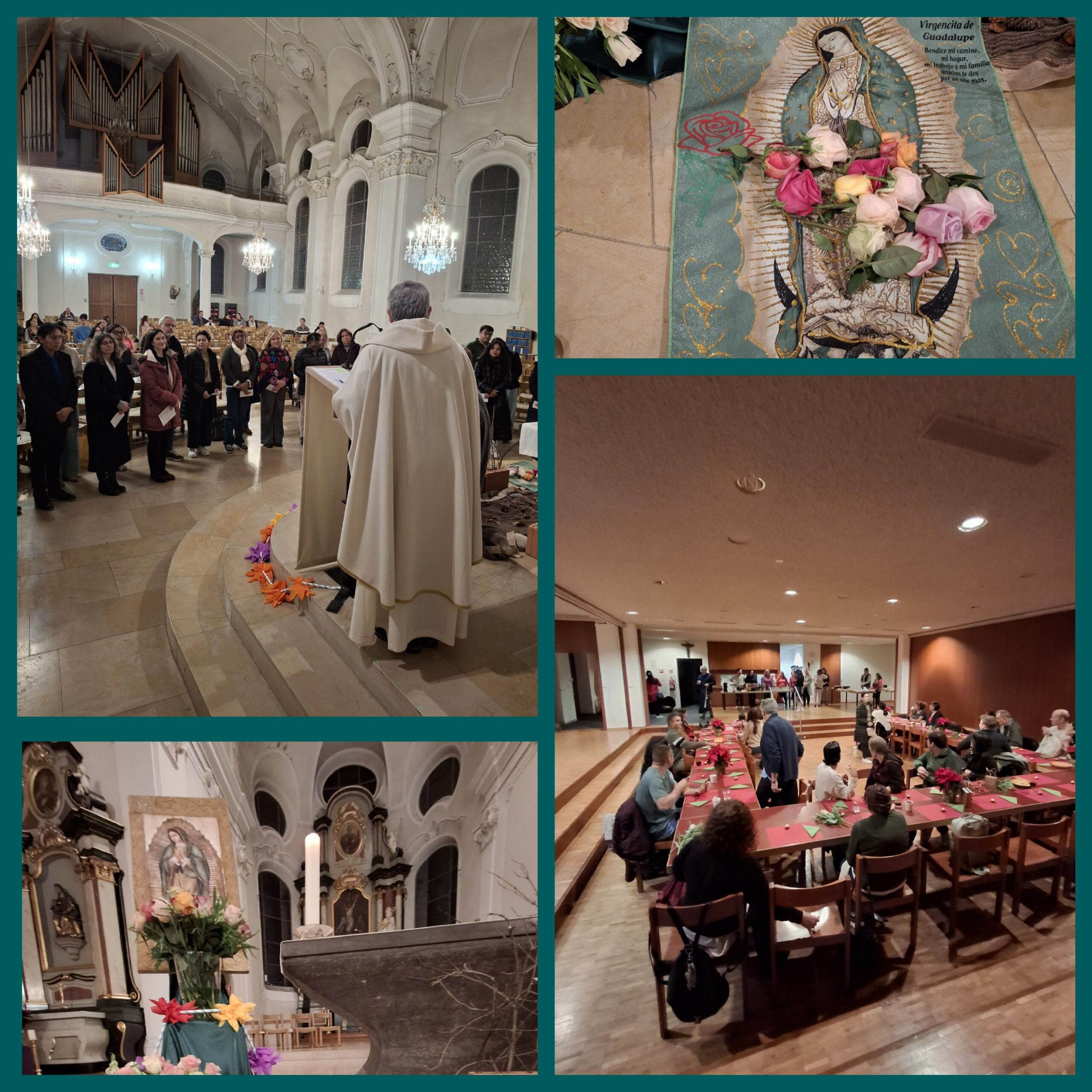 Virgen de Guadalupe y fiesta de envío a Voluntarios